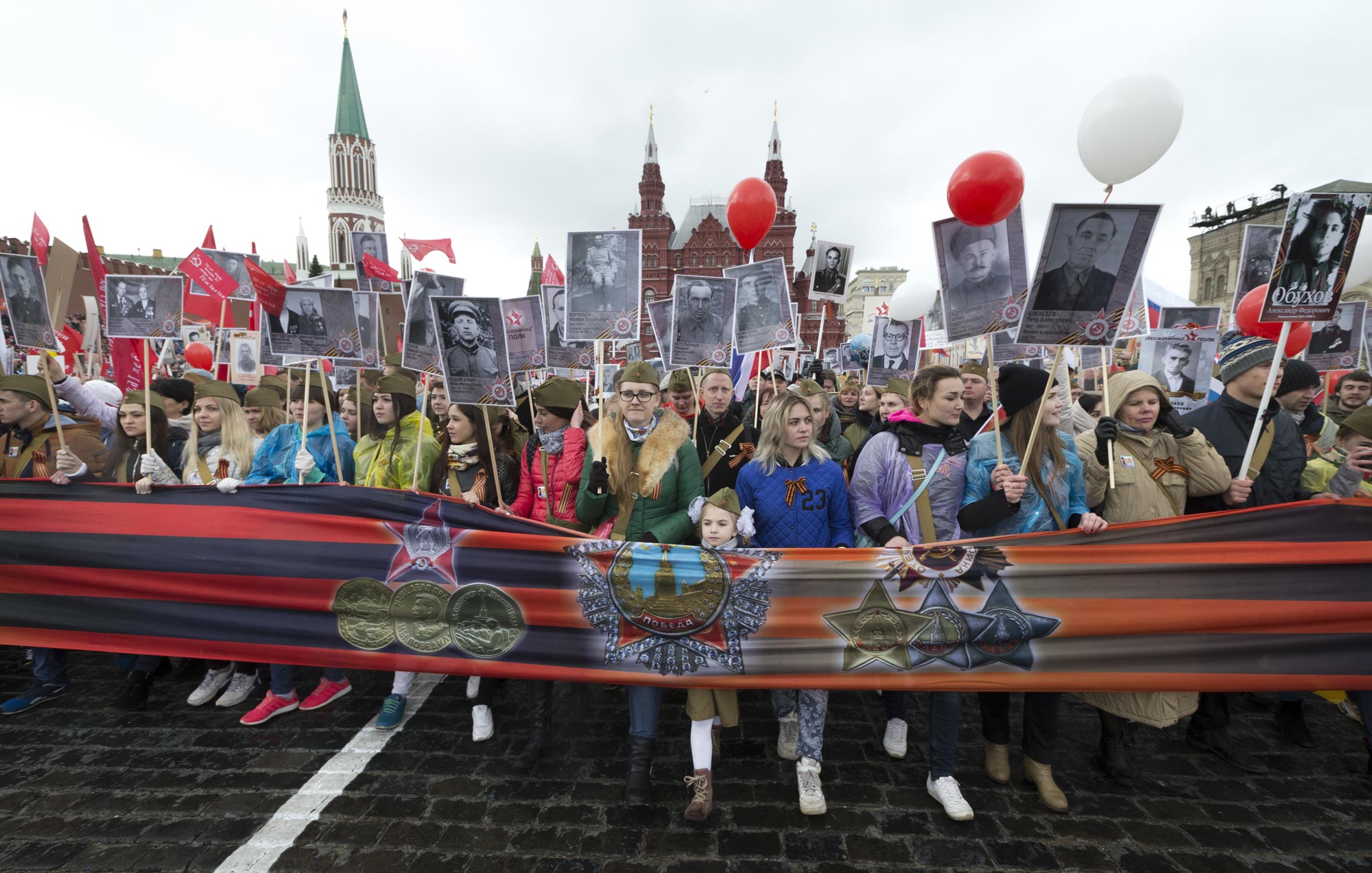 Russia celebrates Nazi Germany’s defeat on Victory Day, May 9, 2017. (Photo: AP)